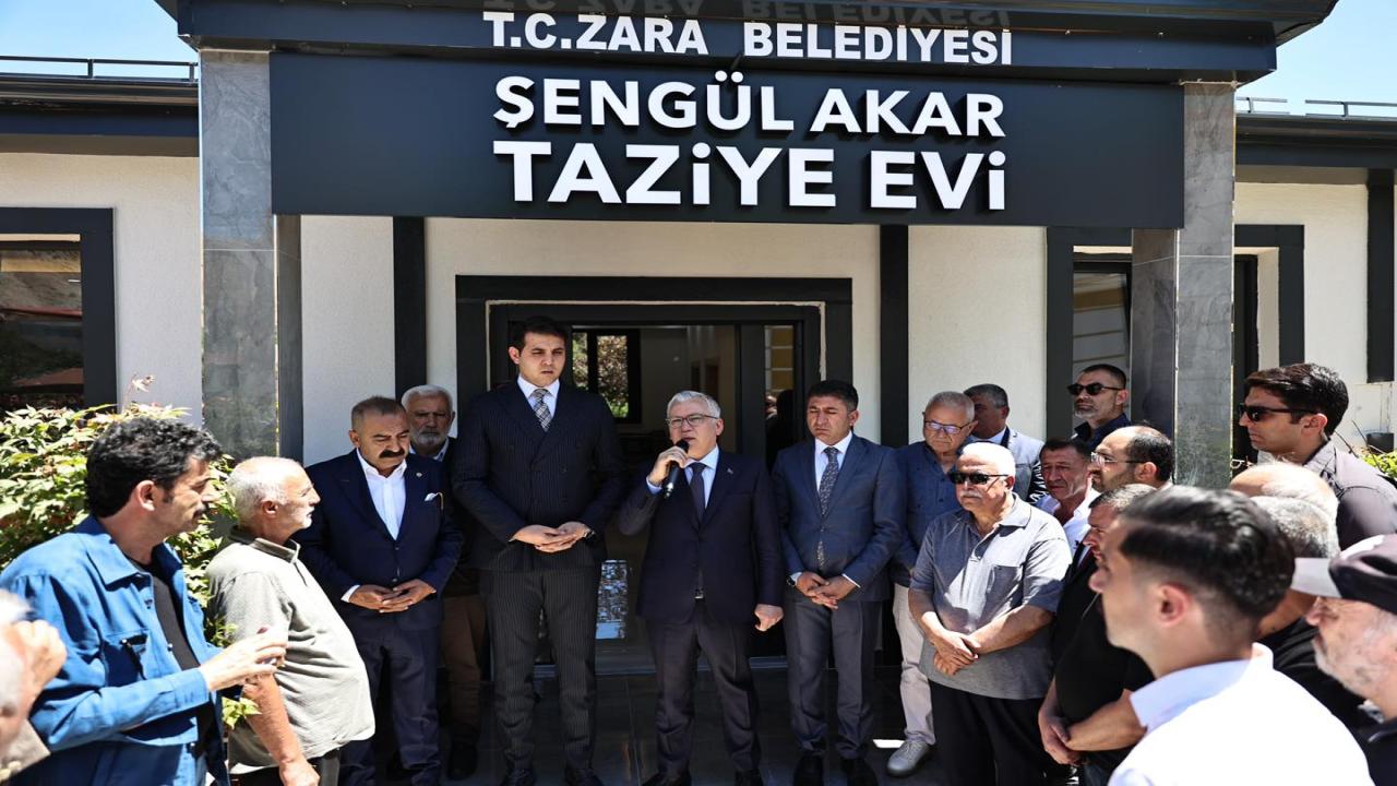 Zara’da Anlamlı Bir Hizmet Daha: Zara Belediyesi Şengül Akar Taziye Evi Hizmete Açıldı