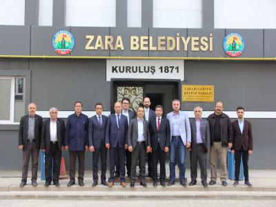 MHP Sivas Milletvekili Ahmet ÖZYÜREK, Zara Belediyesini ziyaret etti.