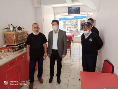 Belediye Başkanımız Fatih Çelik'ten Kıraathane ve Çay Ocaklarına Ziyaret