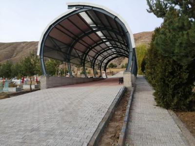 Zara Yeni Mezarlık'da, Taziye Alanı, Giriş Kapısı ve Çeşme Yapım Çalışmaları