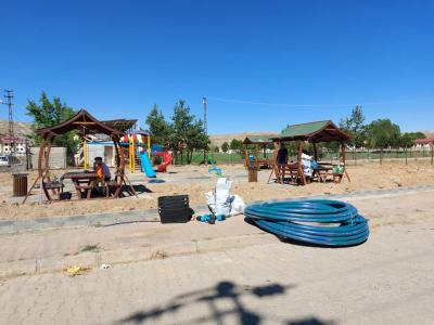 Ahmet Başyurt Mahallesinde Çocuk Oyun Parkı ve Aile Oturma Alanı Yapım Çalışmaları