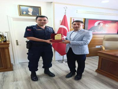 Jandarma Komutanı Mustafa Koçak’tan Veda Ziyareti