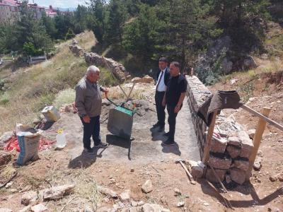 Eski Mezarlık Duvarına Yenileme Çalışması